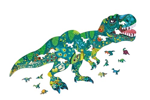 Hape Schimmerpuzzle „Dinosaurier“ – 200 Teile von Hape