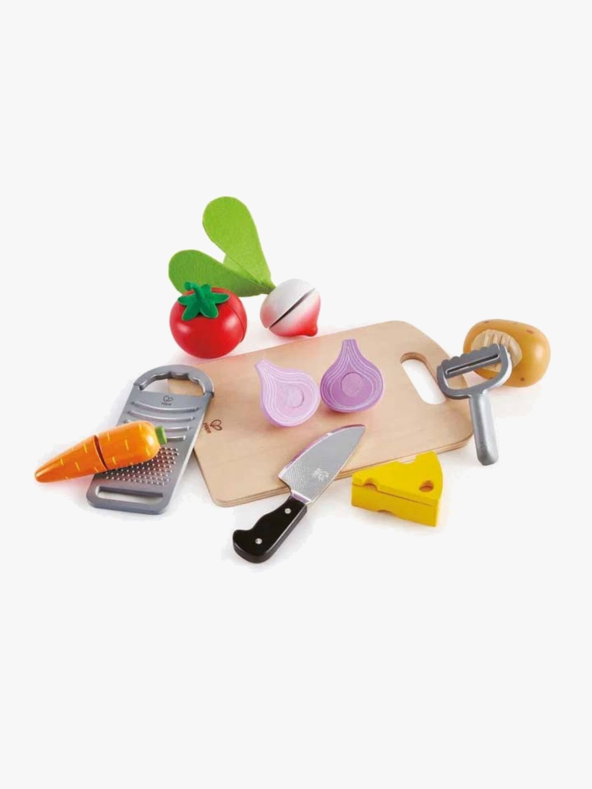 Hape Spielset Gemüse mit Küchenzubehör von Hape