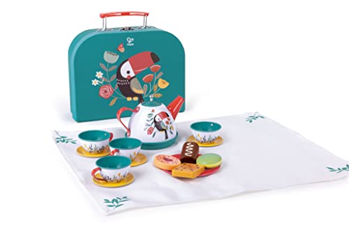 Hape Spielset Teestunde, Tee-Set mit Koffer, Küchenzubehör, auch für unterwegs Hape Spielset Teestunde, Tee-Set mit Koffer, Küchenzubehör, auch für unterwegs von Hape