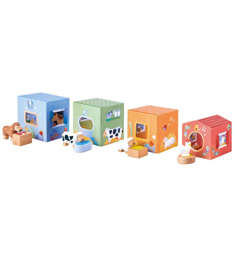 Hape Stapelklötze - 13 Teile - Der glückliche Stall - Hape - One Size - Bauklötze Hape Stapelklötze - 13 Teile - Der glückliche Stall - Hape - One Size - Bauklötze von Hape