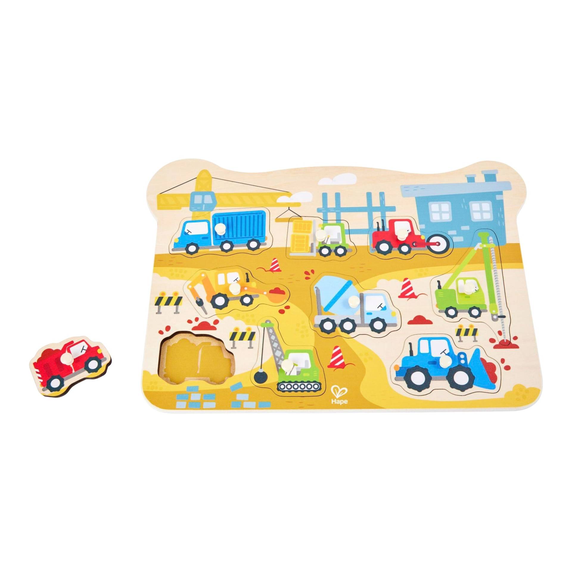 Hape Steckpuzzle Bau von Hape