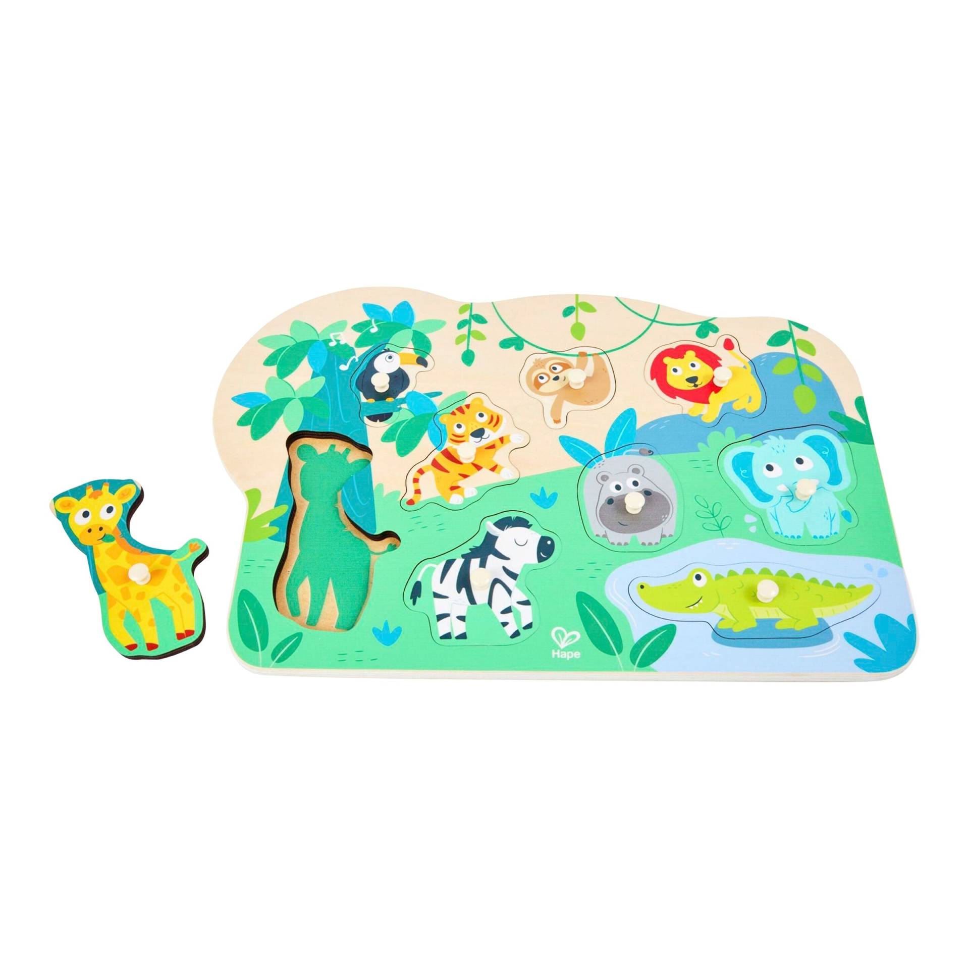 Hape Steckpuzzle Wildtiere von Hape