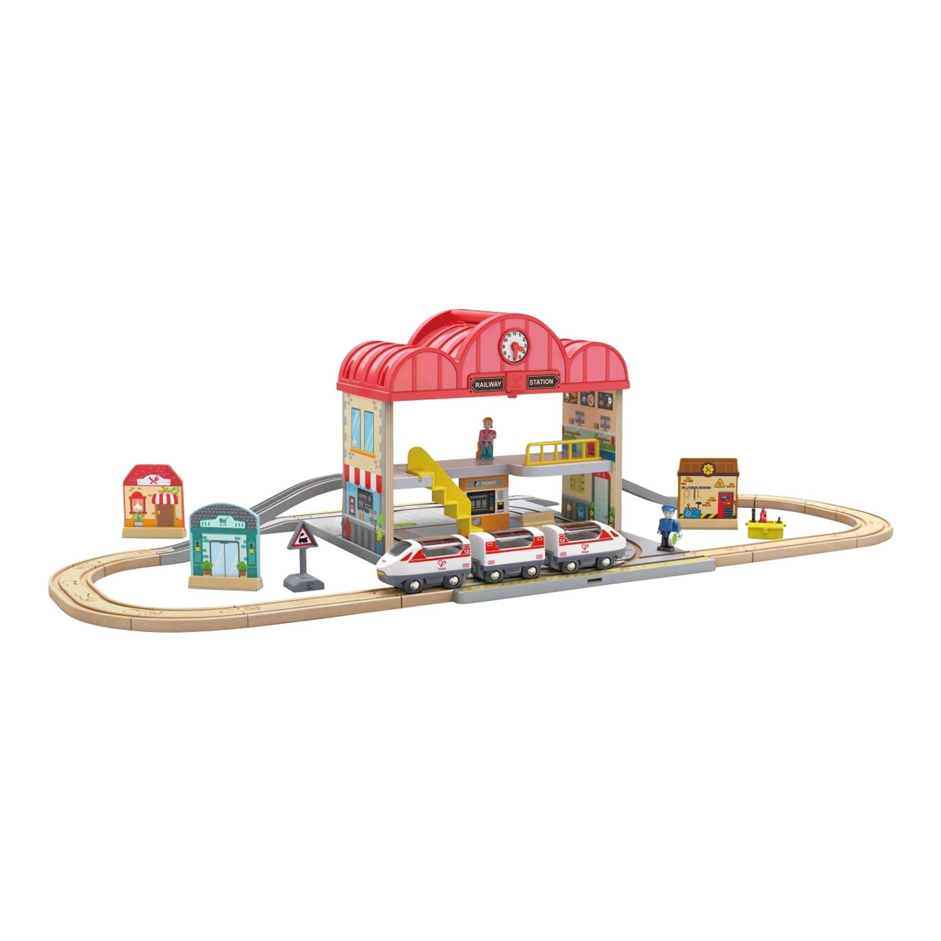 Hape Tragbares Bahnhof-Set Hape Tragbares Bahnhof-Set von Hape