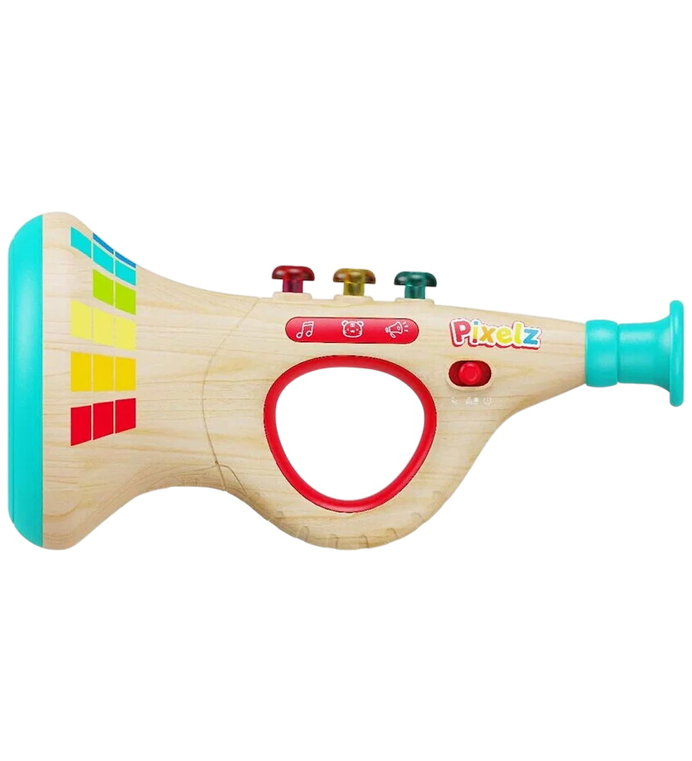 Hape Trompete m. Licht - 22 cm - Pixelz - Melody Maestro Pixel D - Hape - One Size - Musikinstrumente von Hape