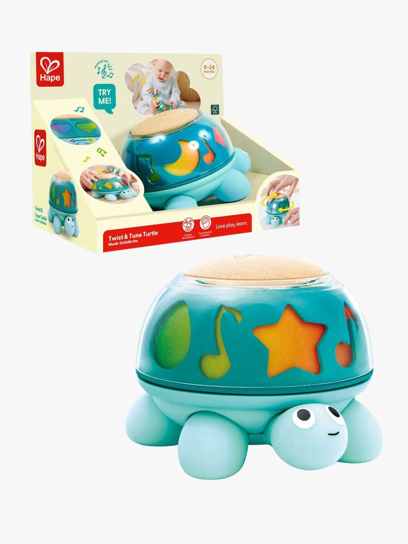 Hape Twist &  Tune Aktivitätsspielzeug Schildkröte, Babyspielzeug von Hape