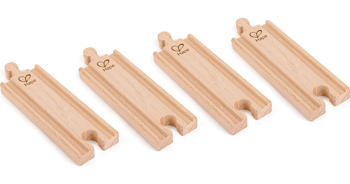 Kurze Eisenbahnschienen, 4 Stück von Hape