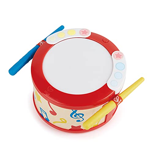 Hape Lern-Spiel-Trommel | Musikinstrument für Kinder ab 12 Monaten, E0620 von Hape