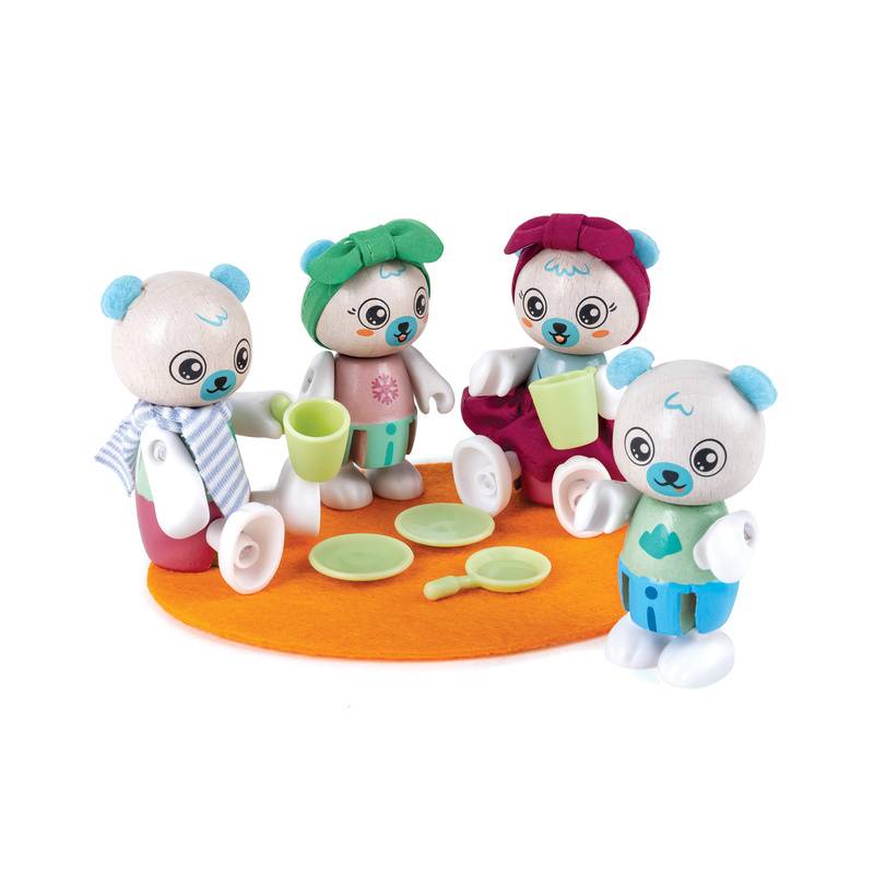 Puppenhaus-Figuren POLAR BEAR FAMILY 10-teilig in bunt von Hape