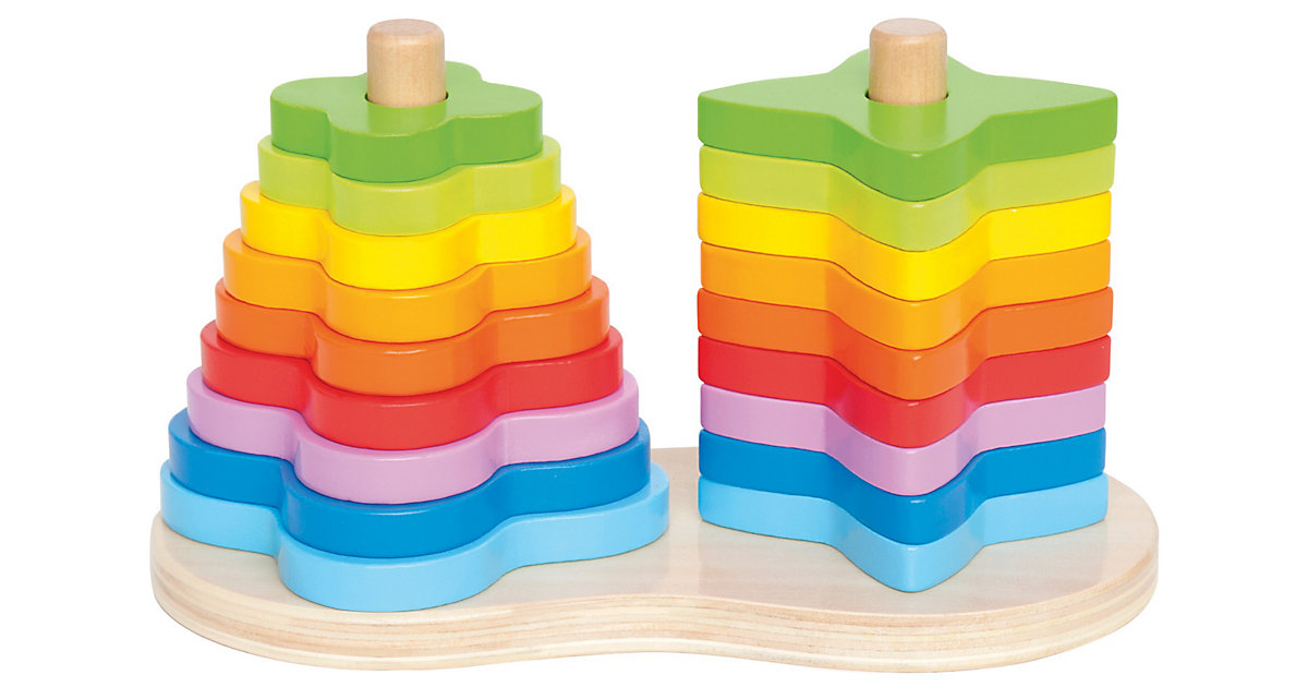 Regenbogen Steckspiel 19tlg. bunt Regenbogen Steckspiel 19tlg. bunt von Hape