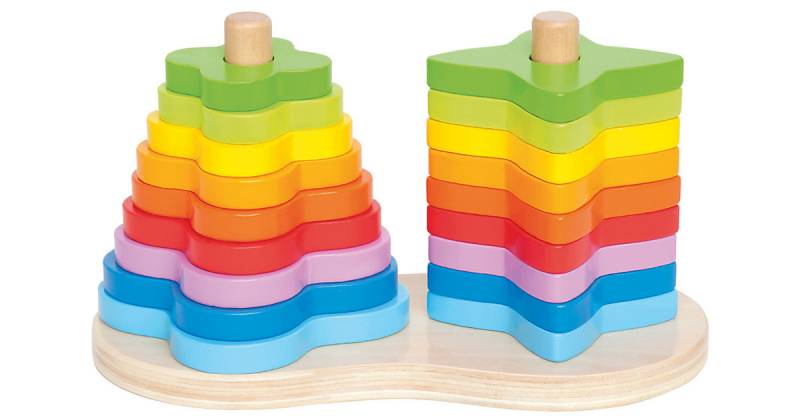 Regenbogen Steckspiel 19tlg. bunt von Hape