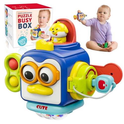 Hapikids Montessori Spielzeug Ab 1 Jahr - 6 in 1 Motorikspielzeug, Baby Sensorik Spielzeug, Kinderspielzeug, Geschenk für Junge und Mädchen, Motorikwürfel Hapikids Montessori Spielzeug Ab 1 Jahr - 6 in 1 Motorikspielzeug, Baby Sensorik Spielzeug, Kinderspielzeug, Geschenk für Junge und Mädchen, Motorikwürfel von Hapikids