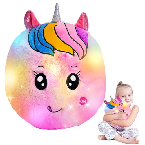 Hapikids Einhorn Geschenke: sensorisches Spielzeug für Mädchen, Leuchtspielzeug, Plüschkissen Stofftier, sensorische Lichter, Geburtstagsgeschenke für 3-10 Jahre Hapikids Einhorn Geschenke: sensorisches Spielzeug für Mädchen, Leuchtspielzeug, Plüschkissen Stofftier, sensorische Lichter, Geburtstagsgeschenke für 3-10 Jahre von Hapikids