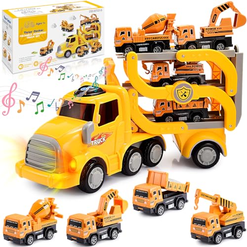 Hapikids LKW-Spielzeug, Autos für Jungen, Konstruktionsspielzeug für 2–6 Jahre alte Jungen, Spielzeug im Alter von 1–6 Jahren, faltbarer Spielzeug-LKW, Geburtstagsgeschenke für 2–8 Jahre alte Jungen, Hapikids LKW-Spielzeug, Autos für Jungen, Konstruktionsspielzeug für 2–6 Jahre alte Jungen, Spielzeug im Alter von 1–6 Jahren, faltbarer Spielzeug-LKW, Geburtstagsgeschenke für 2–8 Jahre alte Jungen, von Hapikids