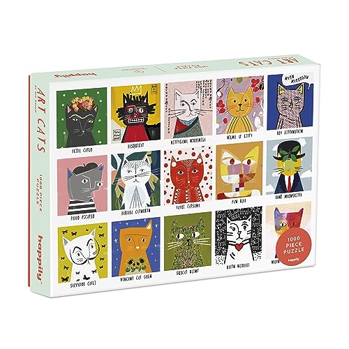 Art Cats by Nia Gould - 1,000 Piece Happily Puzzle von Happily