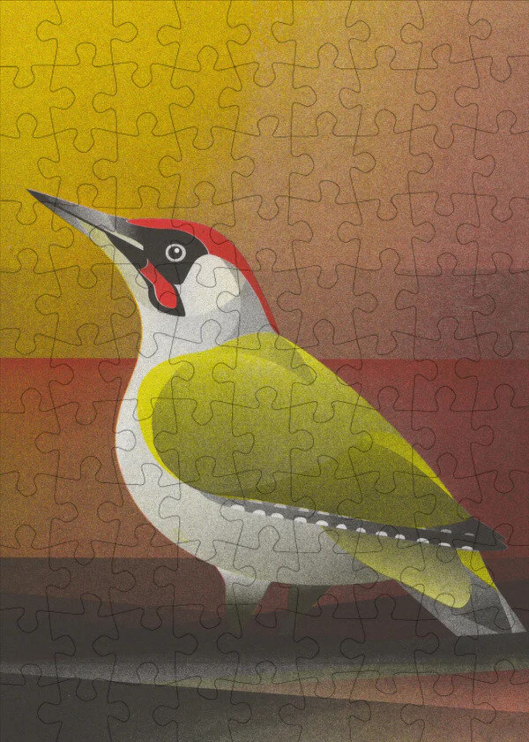 Happily Mini-Puzzle 99 Teile – Green Woodpecker - Happily Mini-Puzzle 99 Teile – Green Woodpecker - von Happily
