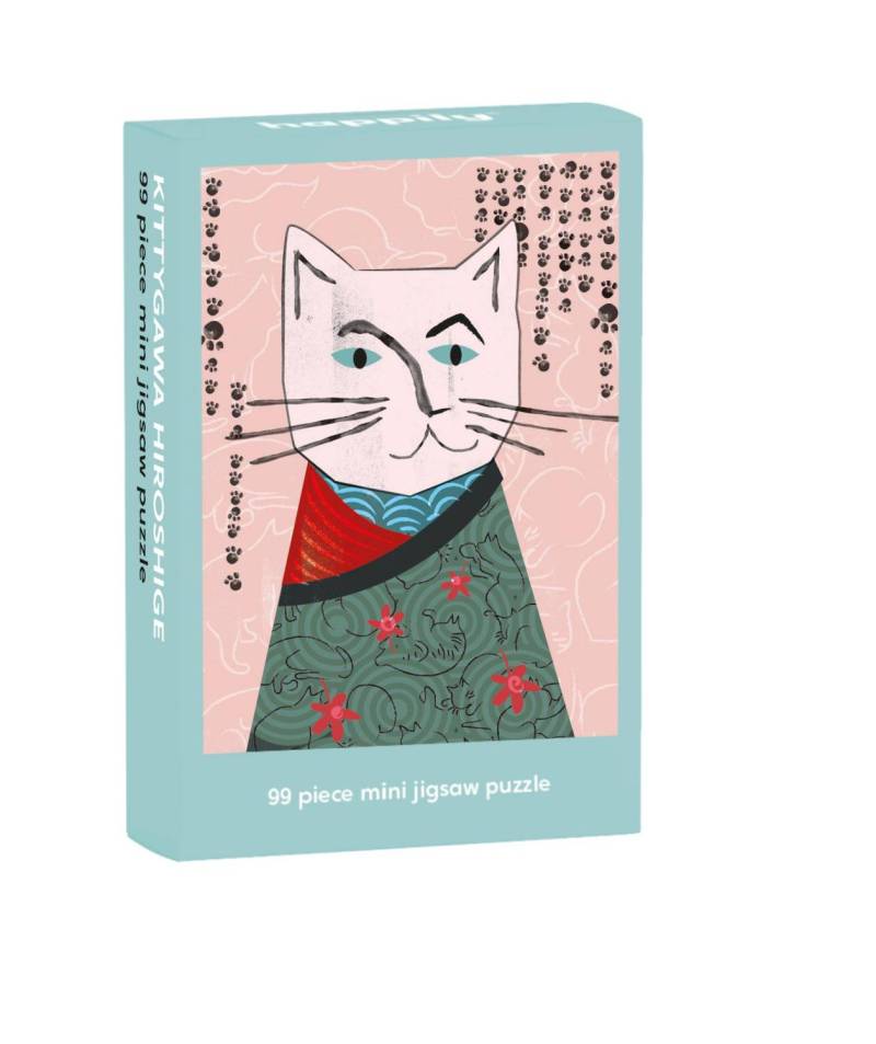 Happily MiniPuzzle 99 Teile – Kittygawa Hiroshige - von Happily