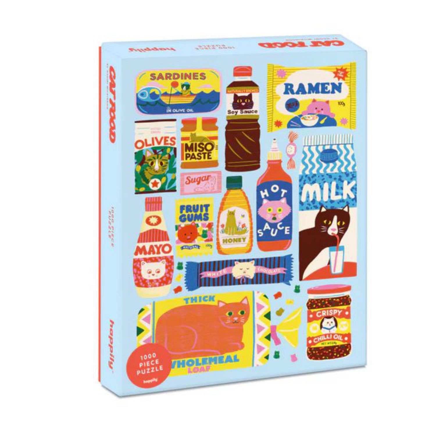 Happily Puzzle 1000 Teile – Cat Food - von Happily