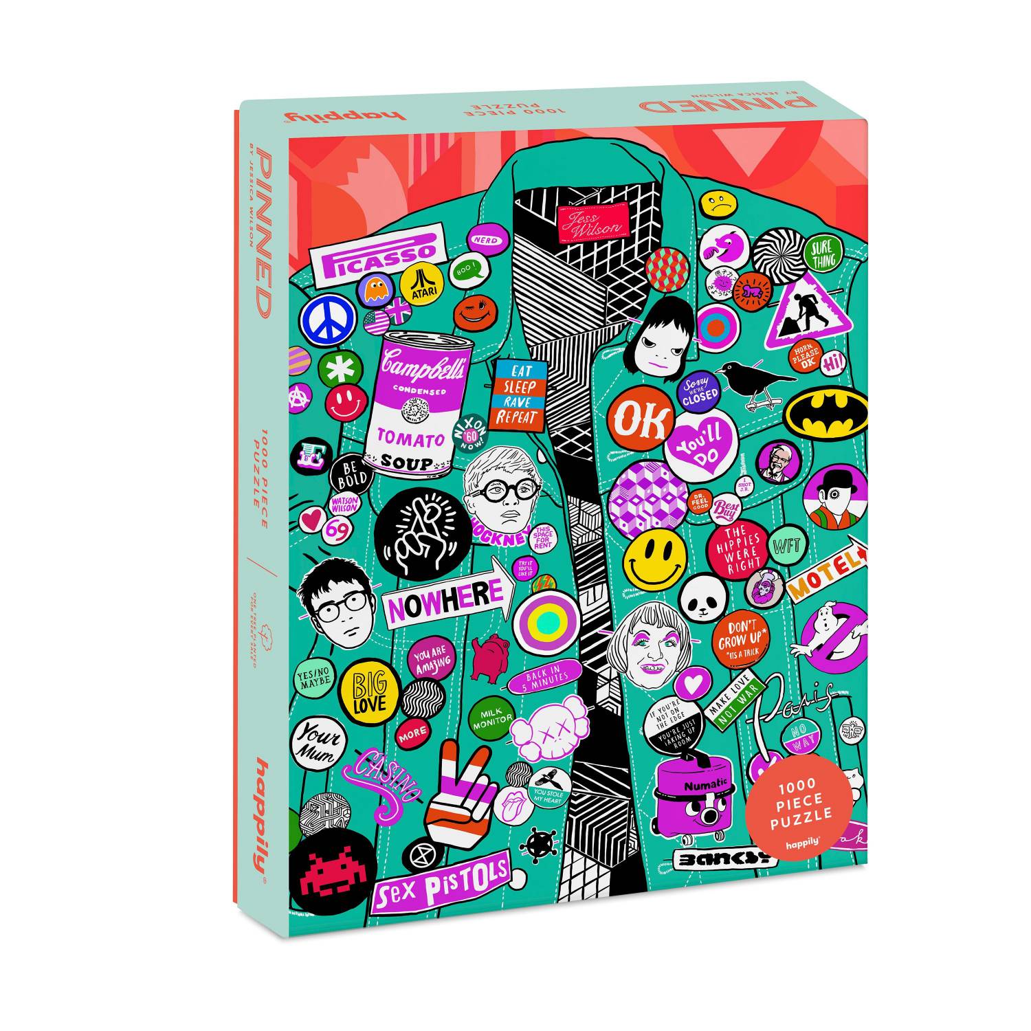 Happily Puzzle 1000 Teile – Pinned - Happily Puzzle 1000 Teile – Pinned - von Happily