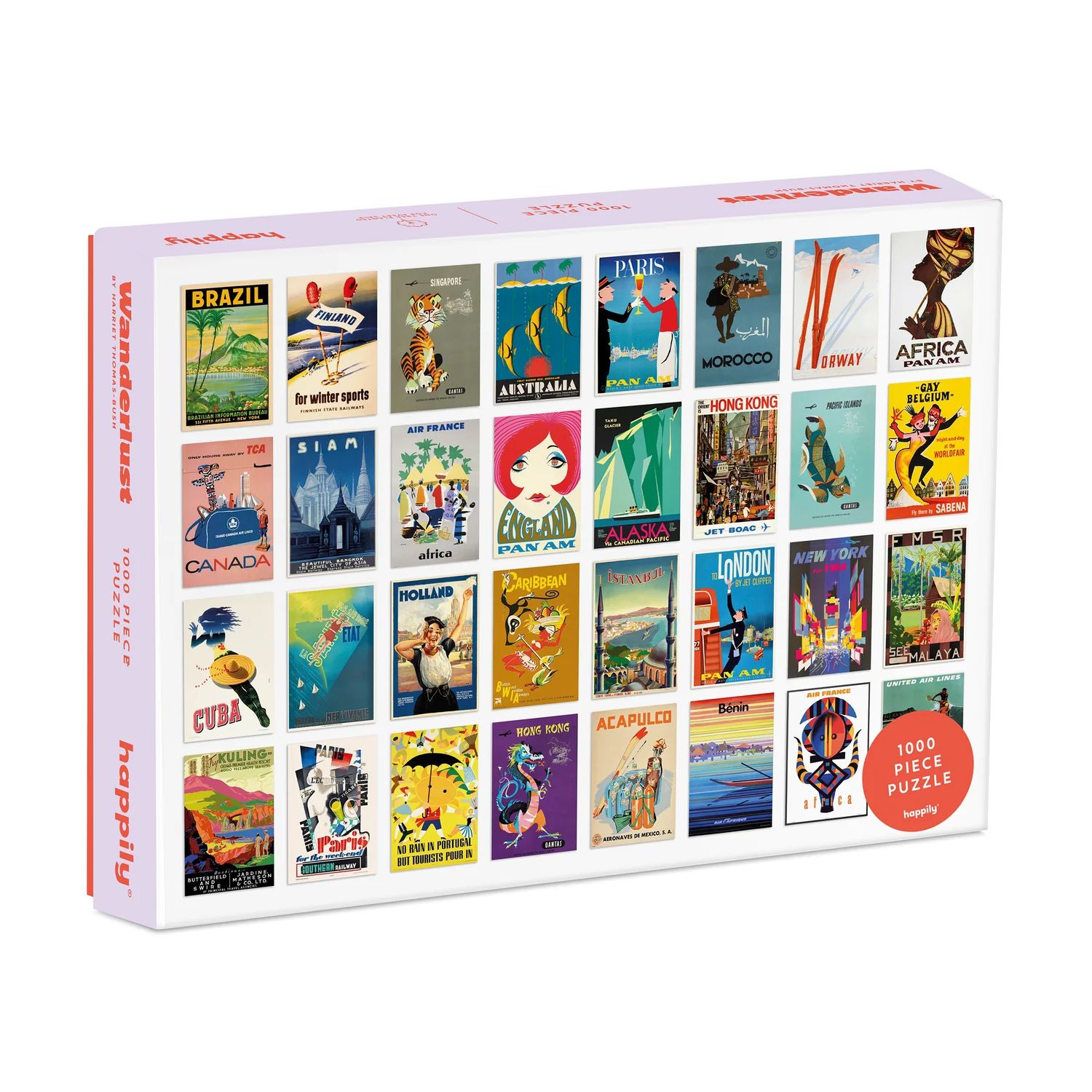 Happily Puzzle 1000 Teile - Wanderlust - Happily Puzzle 1000 Teile - Wanderlust - von Happily