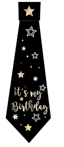 Happium Birthday Tie It's my Birthday Slogan Satin Tie Black Gold Tie Birthday Party Supplies, Party Ideas and Decorations Funny Birthday Sash Tie Happium Birthday Tie It's my Birthday Slogan Satin Tie Black Gold Tie Birthday Party Supplies, Party Ideas and Decorations Funny Birthday Sash Tie von Happium
