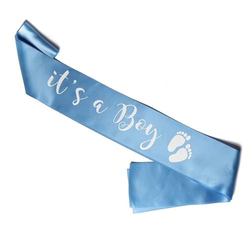 Happium Schärpe It's a Boy for a Baby Shower - Be Perfect for your Event, it's a boy Blue von Happium