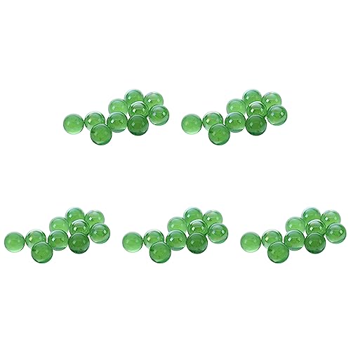 Happlignly 50 Stück Murmeln 16 mm Glasmurmeln Knicker Glaskugeln Dekoration Farbnuggets Spielzeug Grün von Happlignly