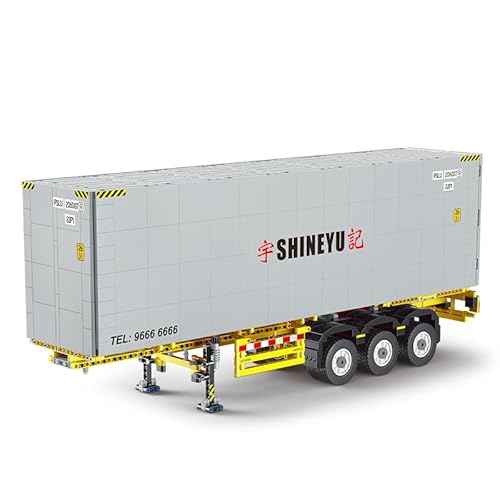 Happy Build YC-QC014 Containerauflieger weiß für YC-QC007 Klemmbausteine 1631+pcs Spielzeug Bausatz-NEU-OVP Happy Build YC-QC014 Containerauflieger weiß für YC-QC007 Klemmbausteine 1631+pcs Spielzeug Bausatz-NEU-OVP von Happy Build