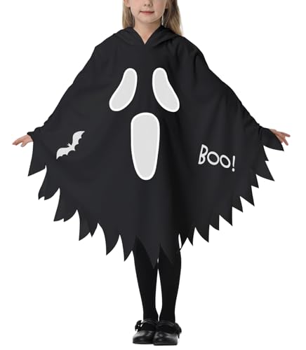 Happy Cherry Geister Umhang Kinder Cape Mädchen Fun Ghost Poncho Karneval L von Happy Cherry