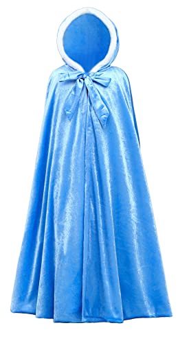 Happy Cherry Mädchen Umhang mit Kapuze Kinder Kleidung Cape Prinzessin Outfits Cosplay Party Kostüm Größe M/5-8 Jahre-B-Blau Happy Cherry Mädchen Umhang mit Kapuze Kinder Kleidung Cape Prinzessin Outfits Cosplay Party Kostüm Größe M/5-8 Jahre-B-Blau von Happy Cherry