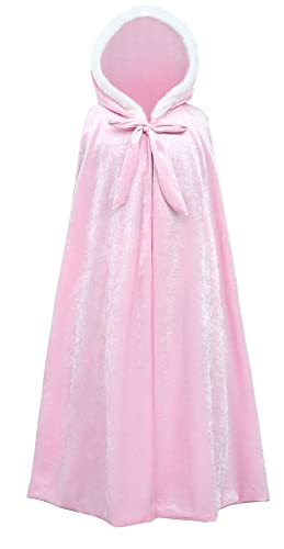 Happy Cherry Mädchen Umhang mit Kapuze Kinder Kleidung Cape Prinzessin Outfits Cosplay Party Kostüm Größe M/5-8 Jahre-B-Rosa Happy Cherry Mädchen Umhang mit Kapuze Kinder Kleidung Cape Prinzessin Outfits Cosplay Party Kostüm Größe M/5-8 Jahre-B-Rosa von Happy Cherry