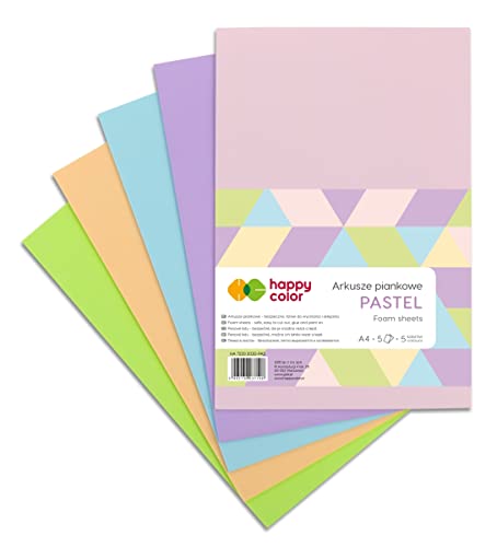 Happy Color HA 7130 2030-PAS Bastelbögen aus Schaumstoff, Pastellfarben von Happy Color