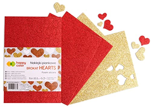 Happy Color HA 7137 1520-HEARTS Stationen, Art. Products, Gold, rot von Happy Color