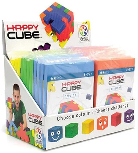 Happy Cube 2D- und 3D-Puzzle, Original, 6 bis 99 Jahre, (1 Stück, Stil zufällig ausgewählt) von HAPPY CUBE