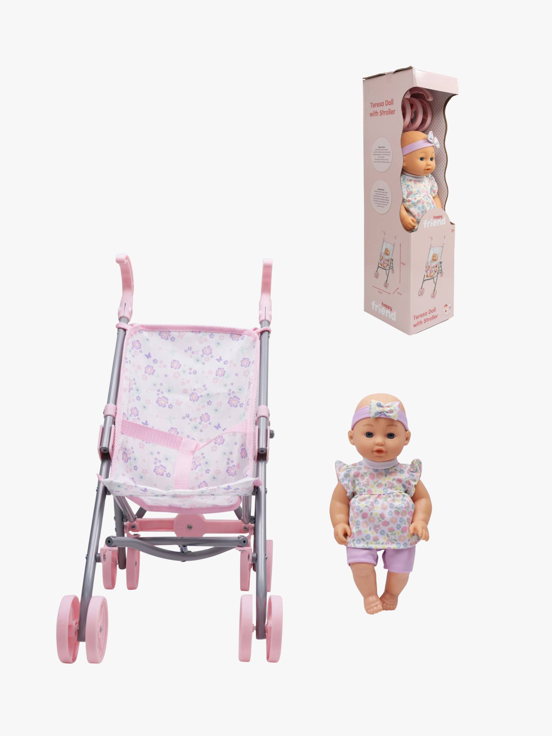Happy Friend Puppe Mit Buggy Teresa 30 cm Happy Friend Puppe Mit Buggy Teresa 30 cm von Happy Friend