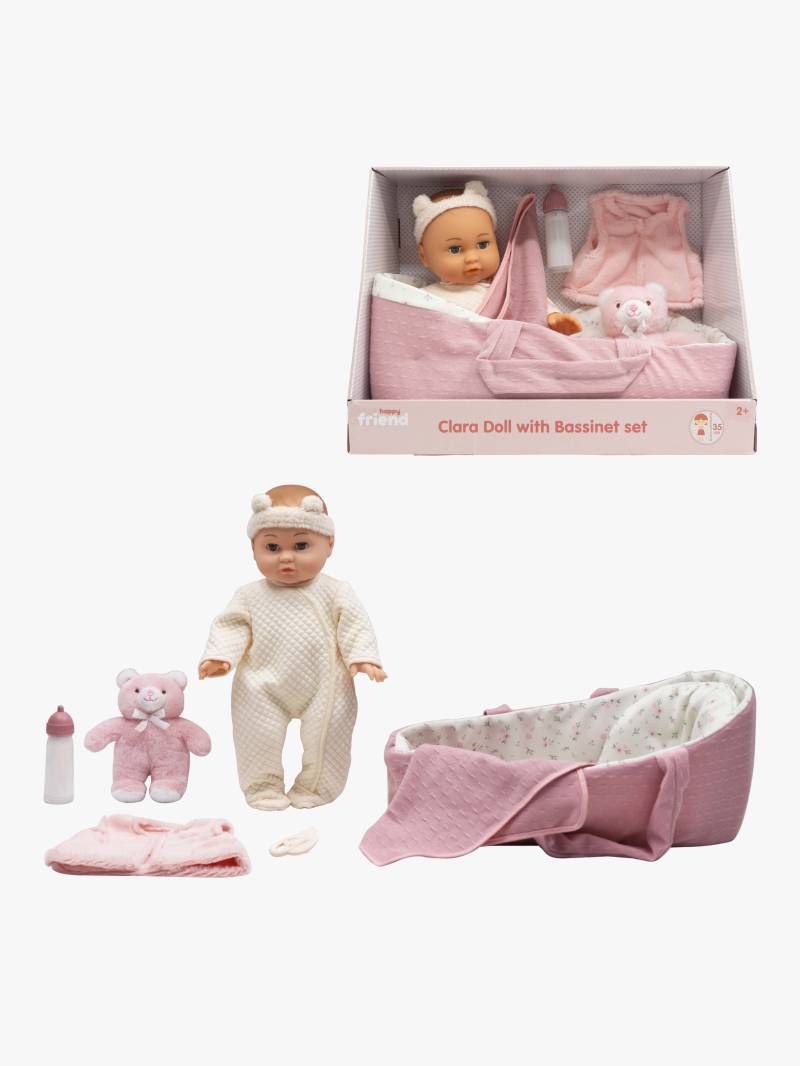 Happy Friend Puppe Mit Puppenkorb Und Zubehör Clara 35 cm Happy Friend Puppe Mit Puppenkorb Und Zubehör Clara 35 cm von Happy Friend