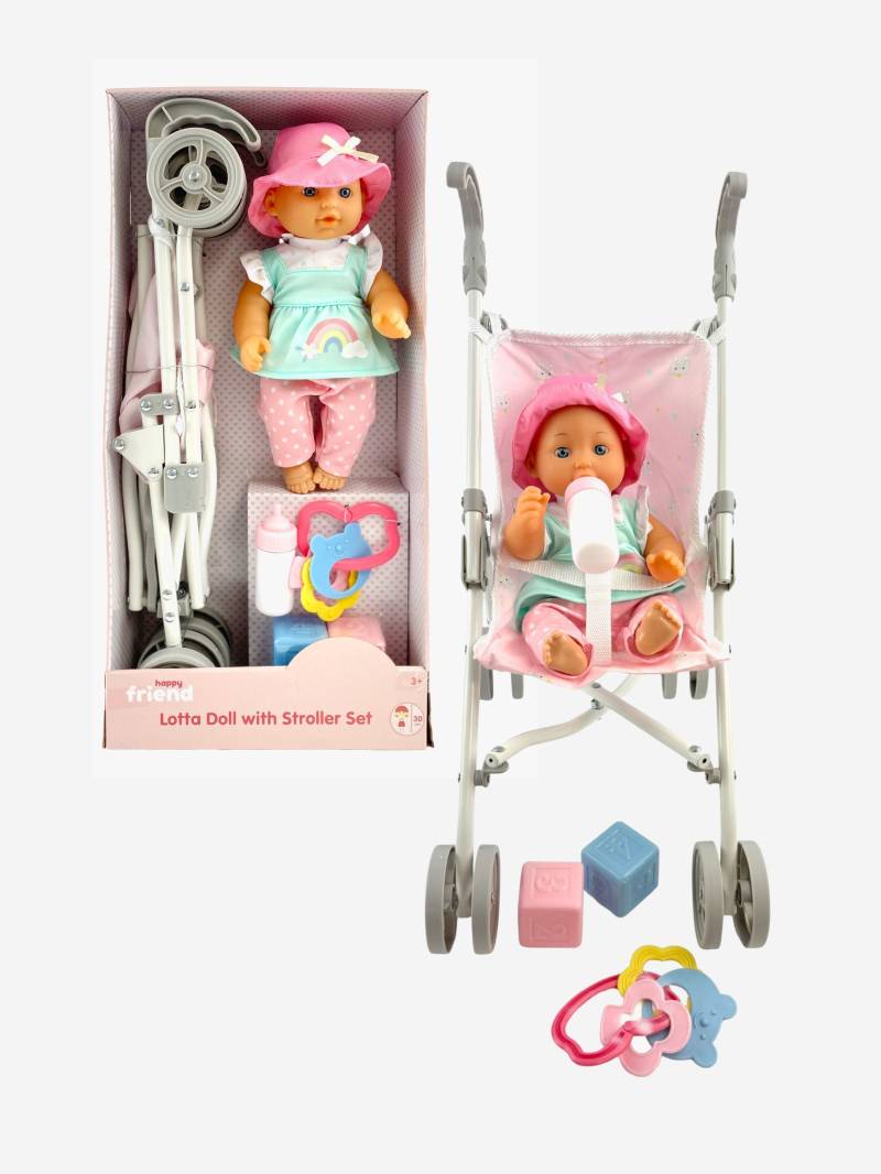 Happy Friend Puppe mit Wagen Lotta 30 cm Happy Friend Puppe mit Wagen Lotta 30 cm von Happy Friend
