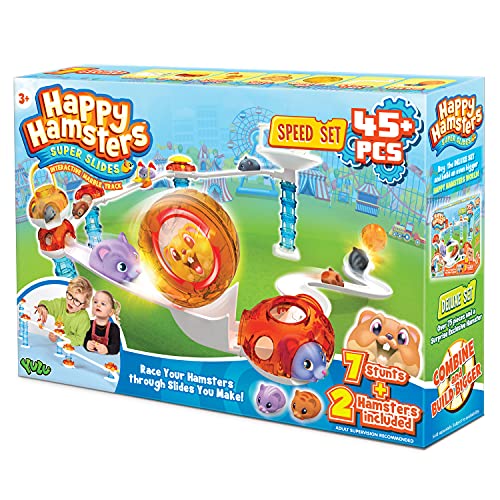 Happy Hamsters Murmelbahn Speed Set, STEM Lernspielzeug für Jungen und Mädchen ab 3 Jahren von Happy Hamsters