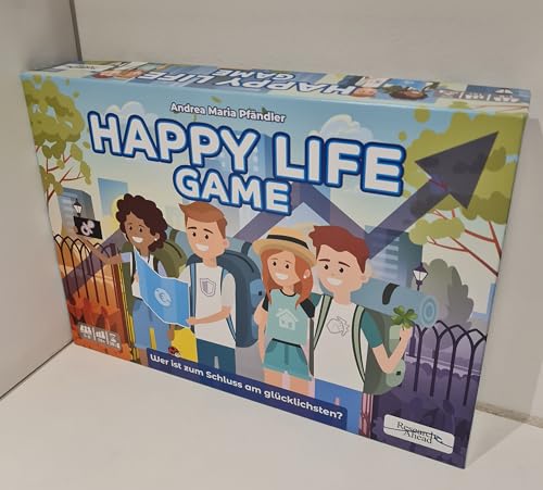 Happy Life Game - Brettspiel für Jugendliche und Erwachsene: Finanzkompetenz, Langfristiges Sparen, Altersvorsorge, Haushaltsplanung (1-6 Spieler, Ab 15 Jahren) von Happy Life Game