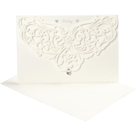 Karte & Kuvert, Kartengröße 12x17,7 cm, Umschlaggröße 18,x12,5 cm, Karte & Kuvert, Kartengröße 12x17,7 cm, Umschlaggröße 18,x12,5 cm, von Happy Moments