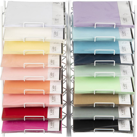 Karton, A4, Blatt 210x297 mm, 210+220 g, Sortierte Farben, 18x10 Pck/ 1 Pck von Happy Moments