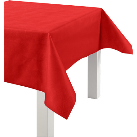 Tischtuch aus Stoffimitat, B 125 cm, 70 g, Rot, 10 m/ 1 Rolle Tischtuch aus Stoffimitat, B 125 cm, 70 g, Rot, 10 m/ 1 Rolle von Happy Moments