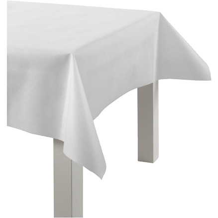 Tischtuch aus Stoffimitat, B 125 cm, 70 g, Weiß, 10 m/ 1 Rolle von Happy Moments
