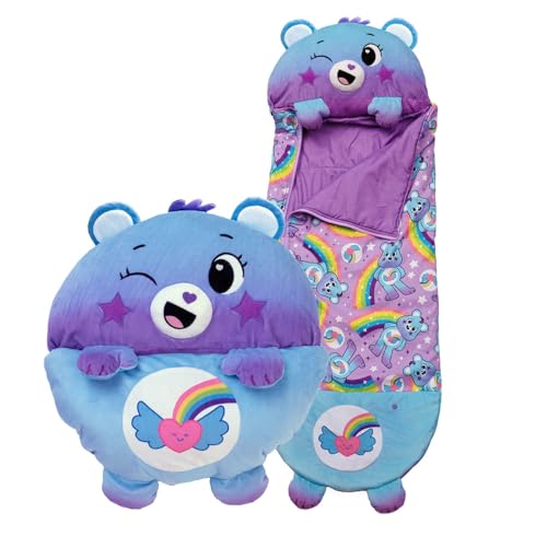 Happy Nappers Care Bears - Dream Bright Bear (Medium) - Plüsch Kuschelschlafsäcke für Kinder - Weiches & kuscheliges Material - Eine wunderbare Geschenkidee für Mädchen & Jungen von Happy Nappers