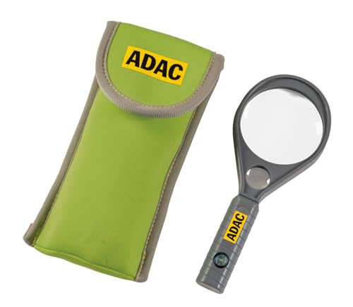 ADAC-Entdecker Lupe, Vergrößerung 6-Fach, Abenteuerspielzeug für Kinder, grau, 6x60 mm + 8x16 mm ADAC-Entdecker Lupe, Vergrößerung 6-Fach, Abenteuerspielzeug für Kinder, grau, 6x60 mm + 8x16 mm von Happy People