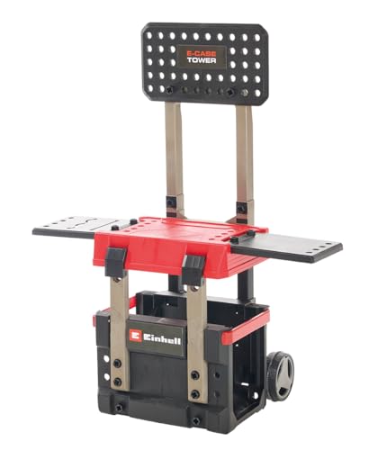 Einhell E-Case Werkbank 85-TLG., Größe ca. 70x33,5x95 (H) cm, Die erste transportfähige und mitwachsende Werkbank für Kinder. 3 Spielhöhen. Enthält reichlich Zubehör. von Happy People