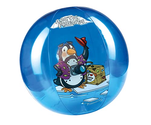 Happy People 77408 Arctic Friends Wasserball, blau transparent, Ø 29 cm von Happy People