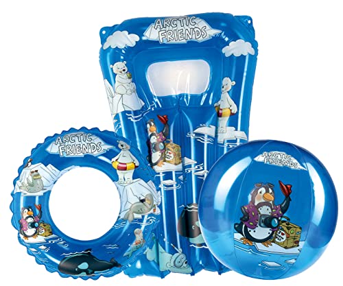 Happy People 77411 3-TLG. Arctic Friends Strandset, blau transparent Happy People 77411 3-TLG. Arctic Friends Strandset, blau transparent von Happy People