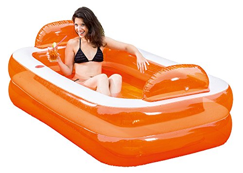 Happy People Relax und Genießer Pool, orange, 195x122x50cm von Happy People
