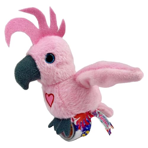 Happy Yappers Interaktiver Plüschvogel Kakadu – Nachsprech-Modus, Musik & Chirping Sounds, Schlafmodus, Wiederaufladbar, Ideal für Kinder ab 18 Monaten, Inklusive USB-C-Ladekabel von Happy Yappers