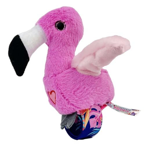 Happy Yappers Interaktiver Plüschvogel – Nachsprech-Modus, Musik & Chirping Sounds, Schlafmodus, Wiederaufladbar, Ideal für Kinder ab 18 Monaten, Inklusive USB-C-Ladekabel (Flamingo) von Happy Yappers